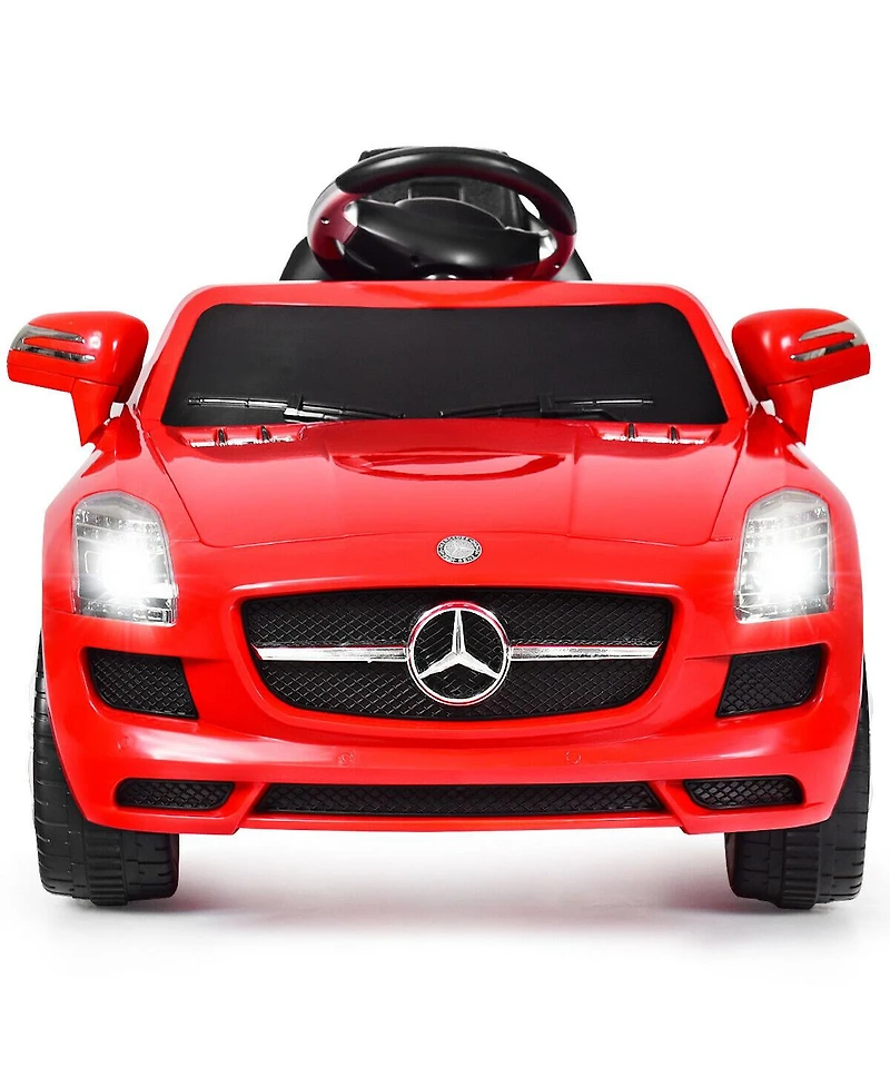 Gymax Kids Ride on Car Mercedes-Benz Sls w/ R/C Parental Remote Control MP3