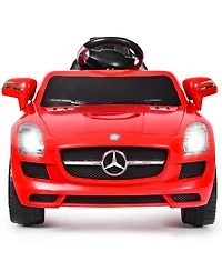 Gymax Kids Ride on Car Mercedes-Benz Sls w/ R/C Parental Remote Control MP3