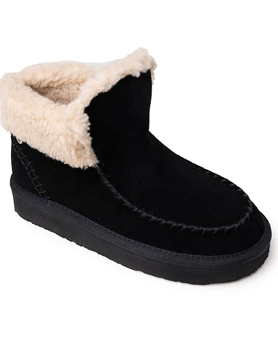 Minnetonka Women's Chandra Suede Berber Lined Ankle Boots