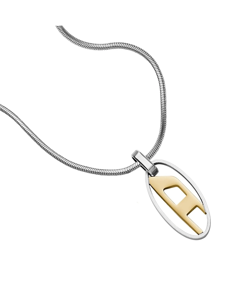 Diesel Men's Two-Tone Stainless Steel Pendant Necklace