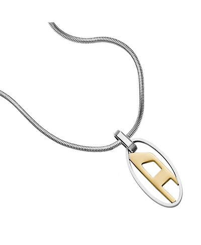 Diesel Men's Two-Tone Stainless Steel Pendant Necklace