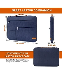 Acer 17-17.3 inch Laptop Sleeve Bag,Slim Shockproof Handbag Carrying Case Notebook Computer Cover Fit for Acer Asus Dell Hp Blue