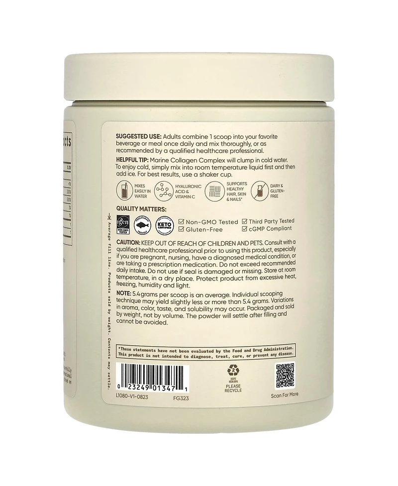 Sports Research Marine Collagen Complex Unflavored