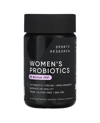 Sports Research Women's Probiotics Cranberry 65 Billion Cfu