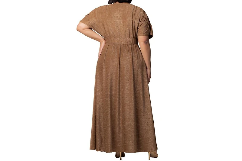 Kiyonna Plus Size Geneva Sparkling Evening Gown