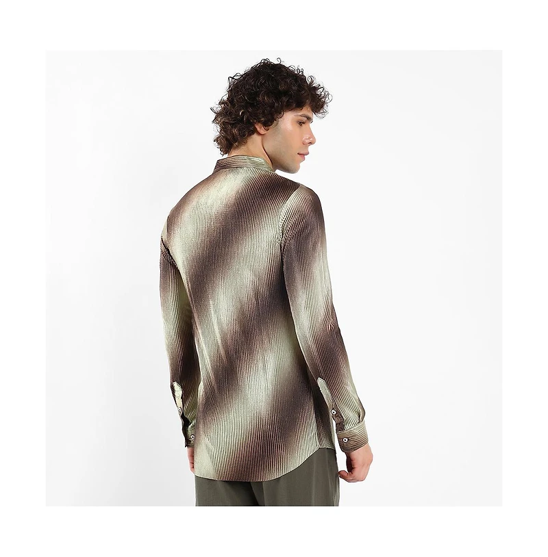 Campus Ombre-Pleated Shirt