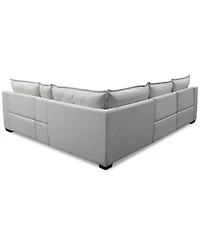 Borsi 5-Pc. Sectional with Power Recliners & 1 Console