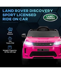 Qaba Land Rover Licensed 12V Kids Ride on Car w/ Soft Start,