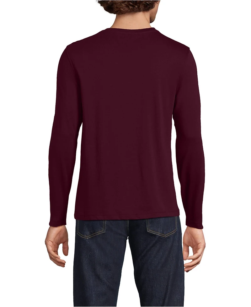 Lands' End Men's Long Sleeve Cotton Supima Tee