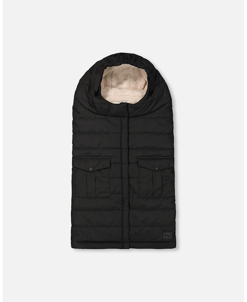 Deux par Deux Baby Unisex Evolutive Baby Footmuff Designed for Car Seat and Stroller Black - Baby|Toddler