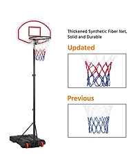 Adjustable Basketball Hoop System Stand with Wheels