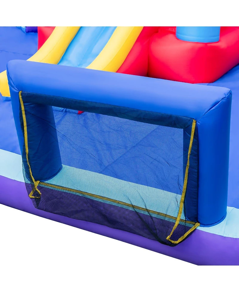 Akiudex Rocket-Themed Inflatable Water Slide Park