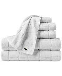 Lacoste Home Heritage Croc Scale Cotton Bath Towel, 30" x 56"