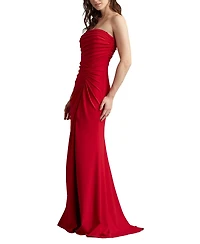 Tadashi Shoji Women's Dorsett Pleated Crepe Gown