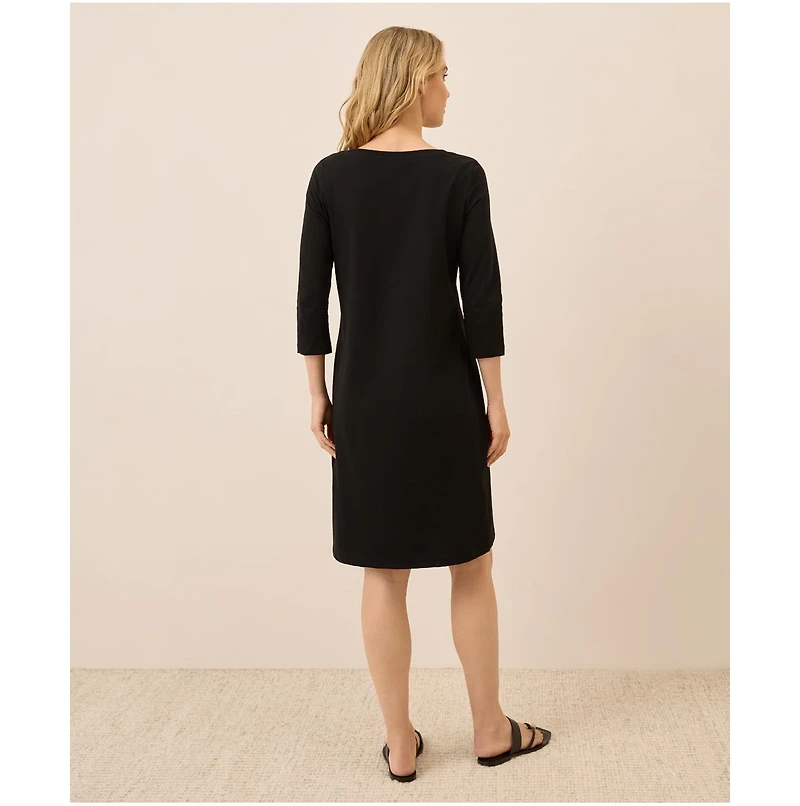 Pact Organic Cotton Softspun Boat Neck Dress