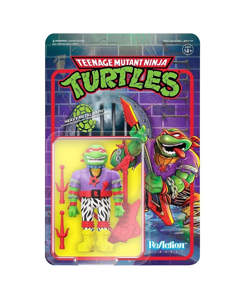 Super7 Heavy Metal Raph Teenage Mutant Ninja Turtles Wave 6 Reaction Figure