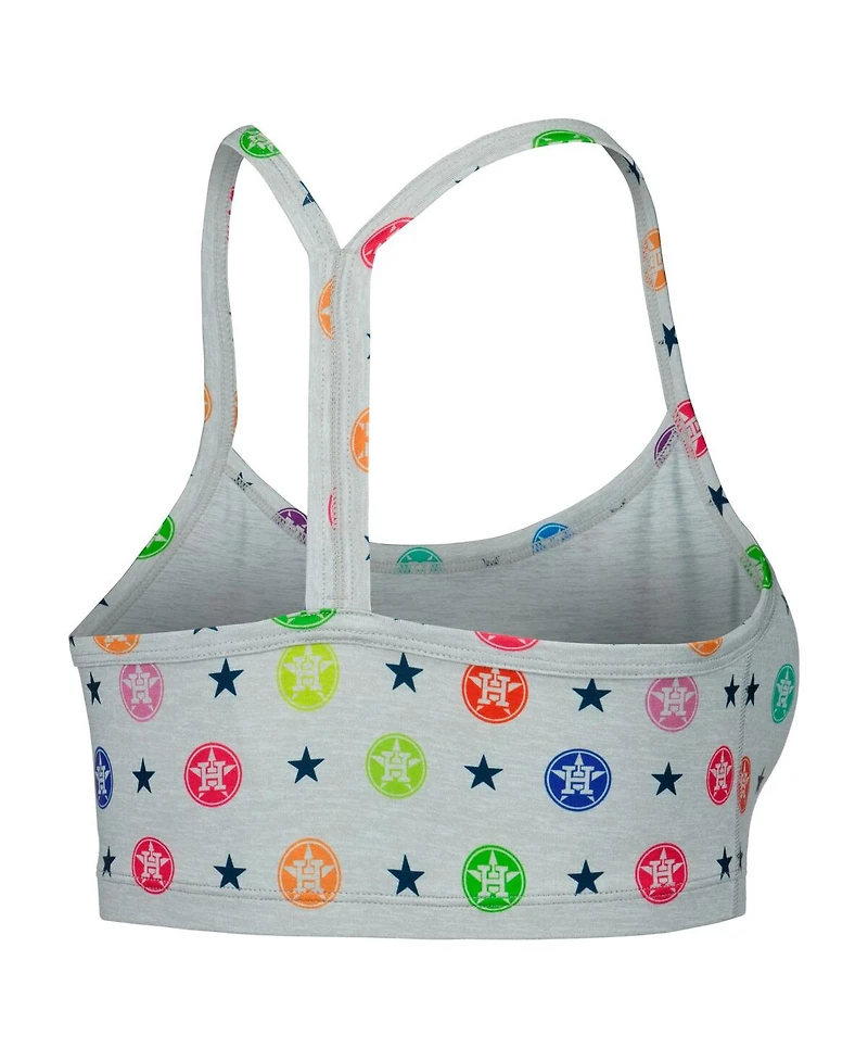 Terez Women's Gray Houston Astros Tlc Rainbow Bra