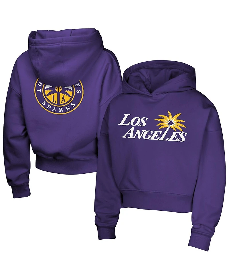 Outerstuff Big Girls Purple Los Angeles Sparks Closer Pullover Hoodie