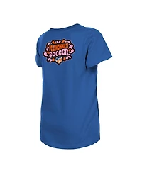 New Era Big Girls Blue Fc Cincinnati Bubble Heart T-Shirt