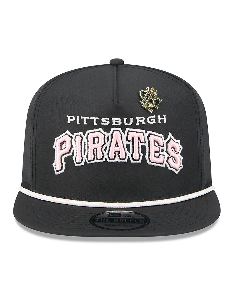 New Era Men's Black Pittsburgh Pirates 2025 Big League Chew Golfer Snapback Hat