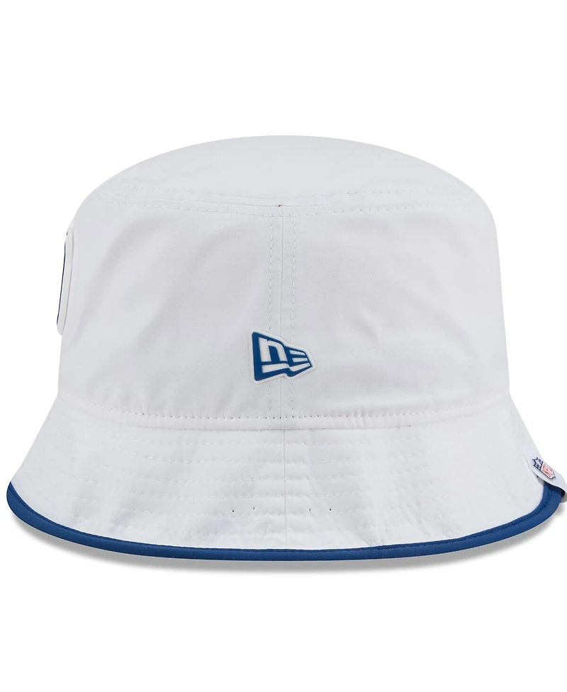 New Era Men's White Indianapolis Colts 2025 Nfl Training Camp Stretch Bucket Hat