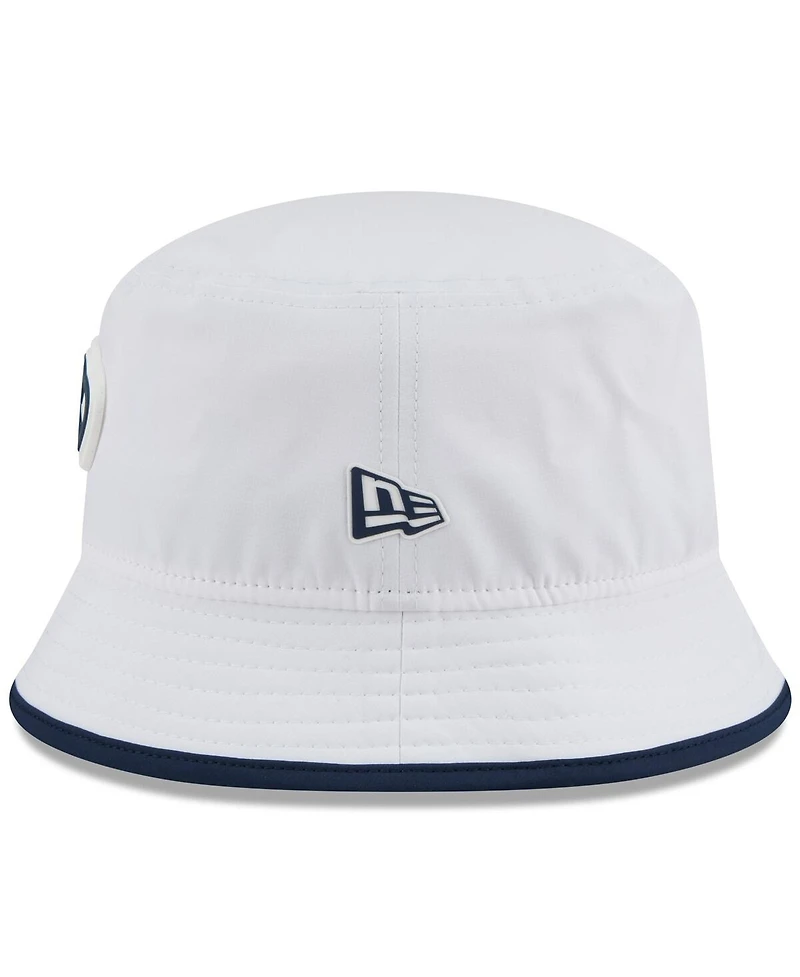 New Era Men's White Seattle Seahawks 2025 Nfl Training Camp Stretch Bucket Hat