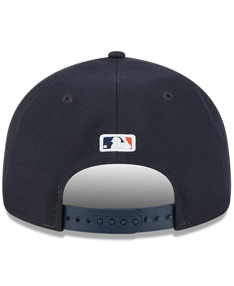 New Era Men's Navy Houston Astros Baseball Hall of Fame Retro Crown 9FIFTY Adjustable Hat