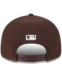 New Era Men's Brown/Gold San Diego Padres Baseball Hall of Fame Retro Crown 9FIFTY Adjustable Hat