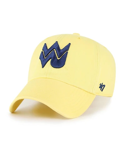 '47 Brand Men's Maize West Virginia Mountaineers Vault Clean Up Adjustable Hat