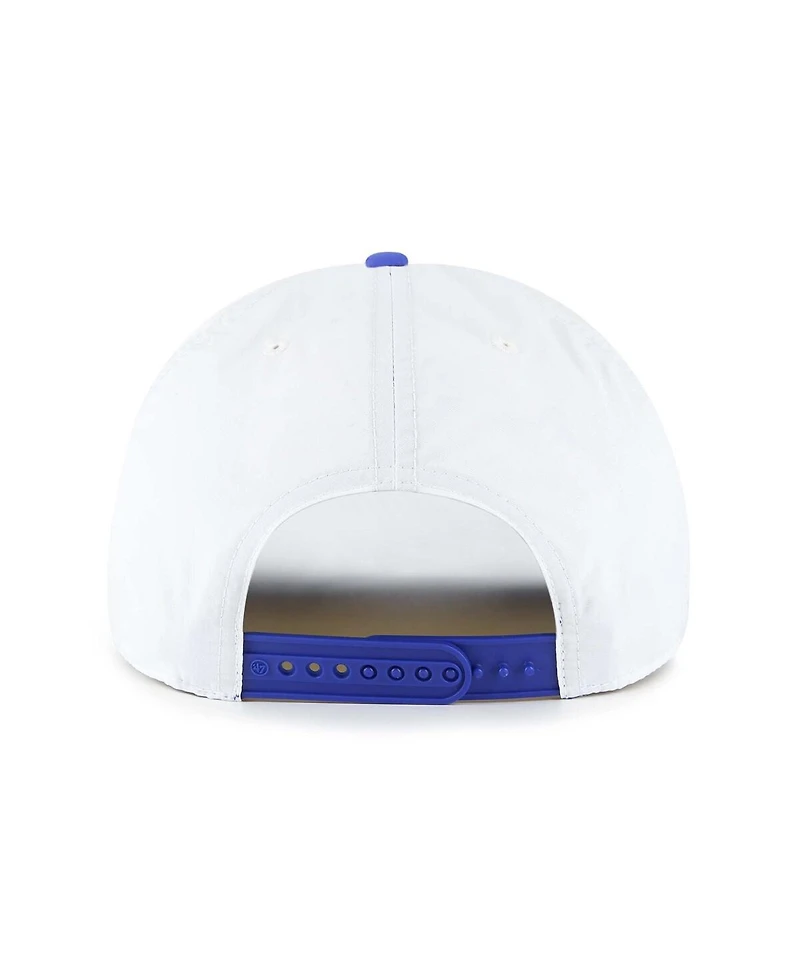 '47 Brand Men's White/Royal Golden State Warriors Tribute Two-Tone Hitch Adjustable Hat