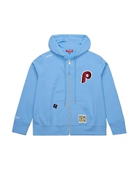 Mitchell & Ness Women's Light Blue Philadelphia Phillies Full-Zip Hoodie