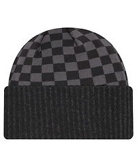 New Era Men's Black Jacksonville Jaguars Checkered Cuffed Knit Hat