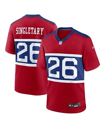 Nike Big Boys and Girls Devin Singletary Red New York Giants Game Jersey