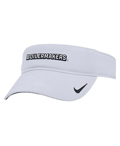 Nike Men's White Purdue Boilermakers 2025 On-Field Ace Performance Adjustable Visor