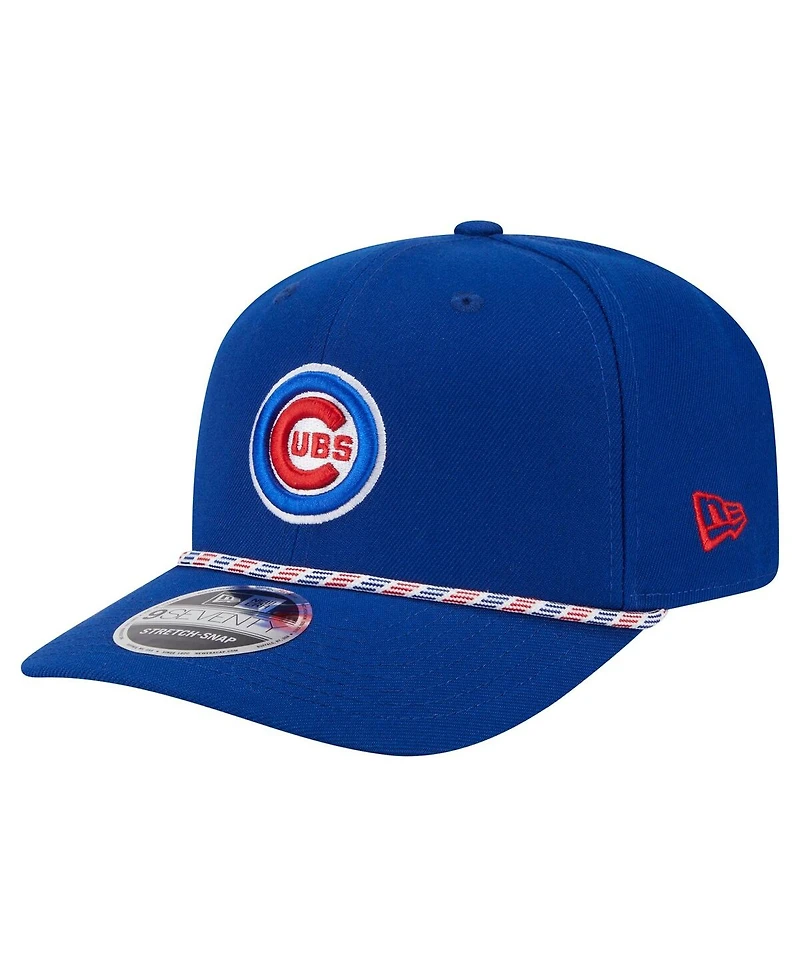 New Era Men's Royal Chicago Cubs Multi-Rope 9SEVENTY Stretch-Snap Hat