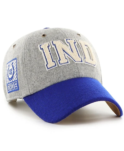 Stoney Clover Lane x '47 Brand Men's and Women's Gray/Royal Indianapolis Colts Block Clean Up Adjustable Hat