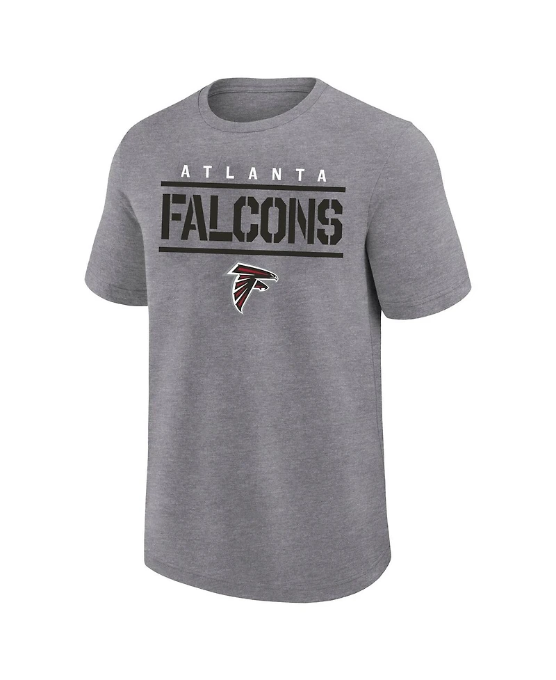 Fanatics Men's Heather Gray Atlanta Falcons Big Tall Top Notch T-Shirt