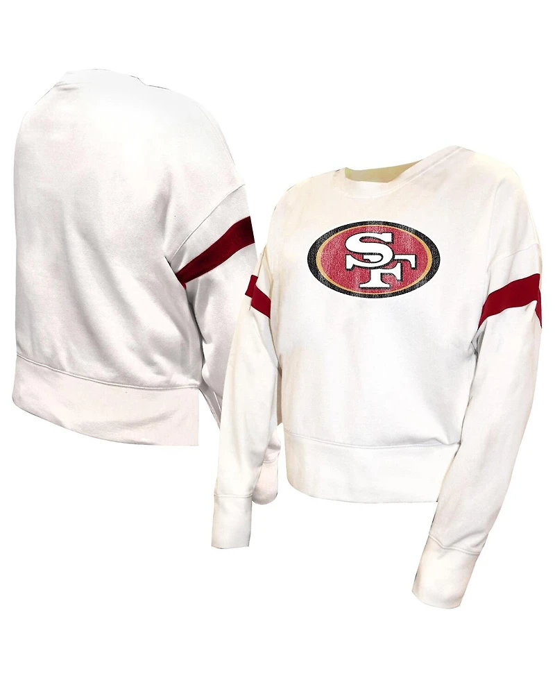 Fanatics Women's White San Francisco 49ers Plus Fleece Pullover Sweatshirt