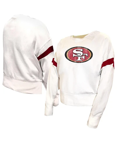 Fanatics Women's White San Francisco 49ers Plus Fleece Pullover Sweatshirt