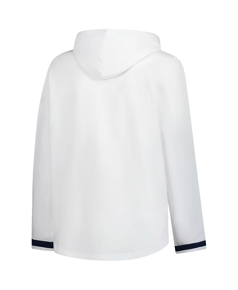 Fanatics Women's White Michigan Wolverines Plus Pullover Hoodie