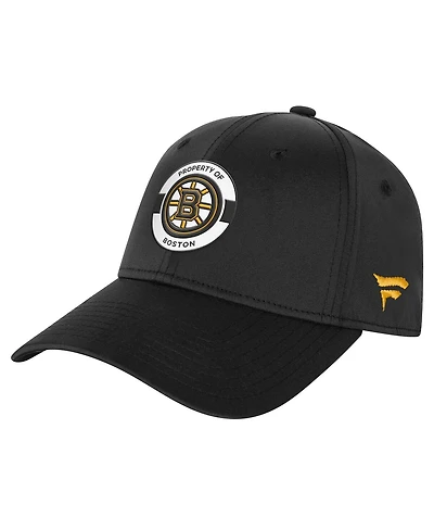 Fanatics Big Boys and Girls Black Boston Bruins Authentic Pro Training Camp Stretch Fit Hat