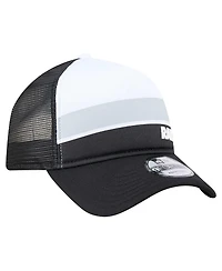 New Era Big Boys and Girls Black Las Vegas Raiders Sport Night Color Block 9FORTY A-Frame Trucker Adjustable Hat