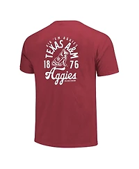 Image One Men's Maroon Texas A M Aggies Comfort Colors Mascot Overlay T-Shirt