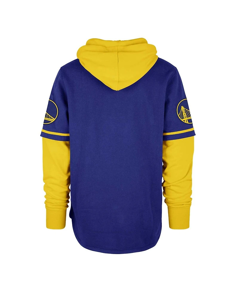 '47 Brand Men's Royal Golden State Warriors Trifecta Shortstop Pullover Hoodie