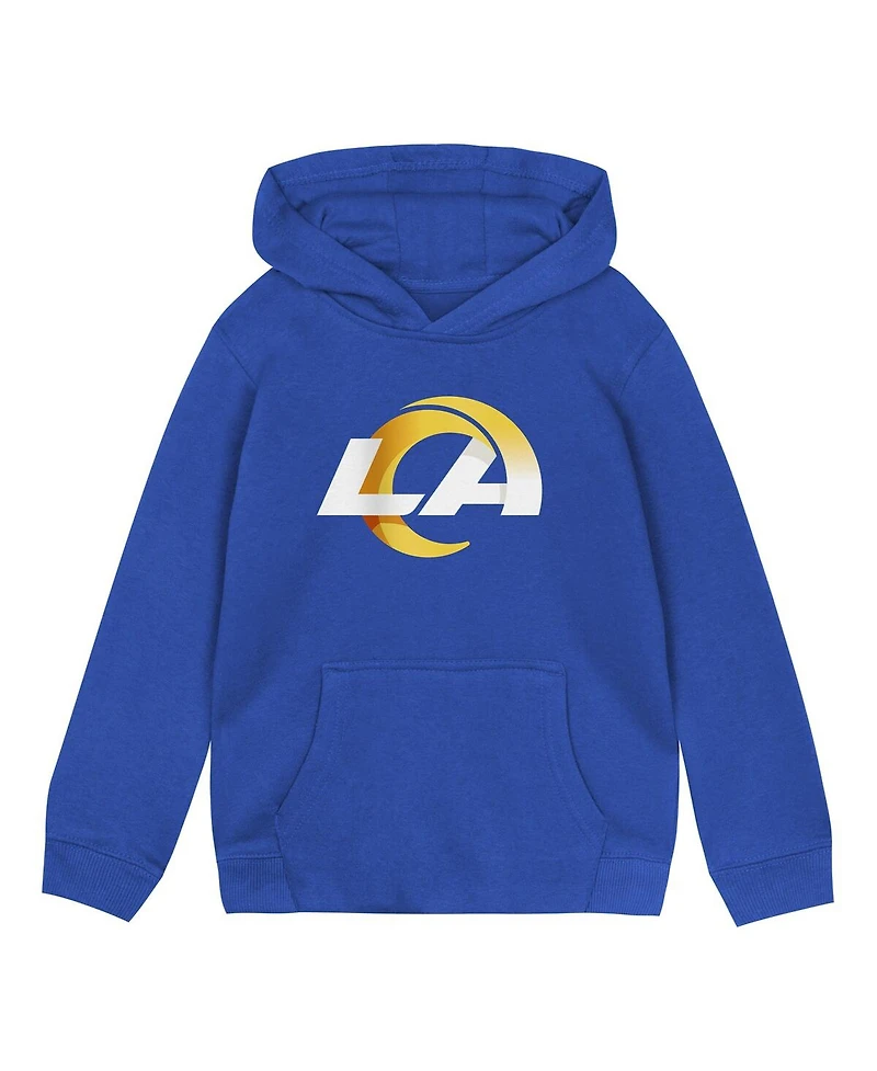 Outerstuff Toddler Royal Los Angeles Rams Logo Pullover Hoodie