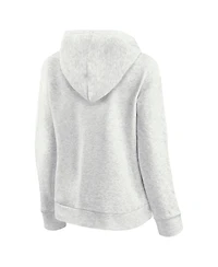 Fanatics Women's Oatmeal Chicago Blackhawks True Classics Quilted Pullover Hoodie