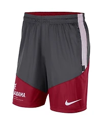 Nike Men's Charcoal/Crimson Alabama Crimson Tide Team Performance Knit Shorts