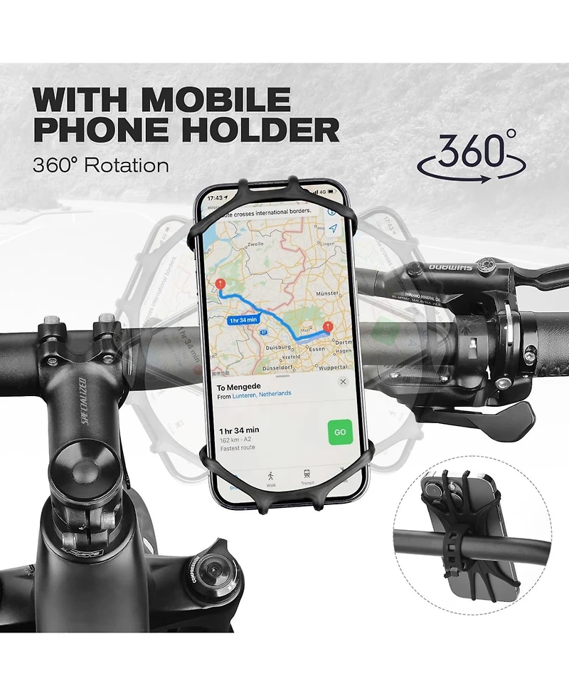 Urbanmax Electric Scooter Bag, 2L Waterproof Storage for Phone, Bottle, Charger Tools