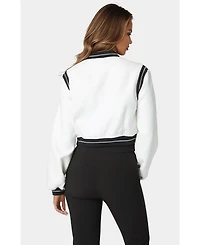 Bebe Women's Textured Bomber Jacket
