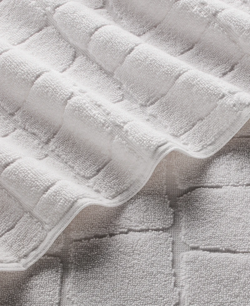 Lacoste Home Heritage Croc Scale Cotton Washcloth, 13" x 13"